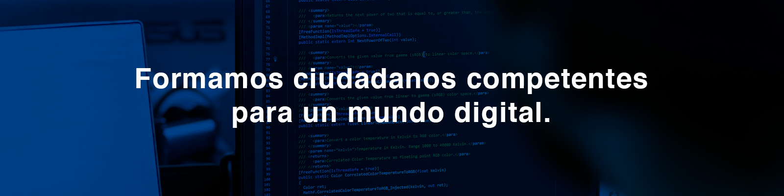 Formamos ciudadanos competentes para un mundo digital